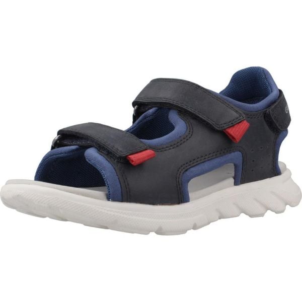 Sandały GEOX J SANDAL AIRADYUM BO Niebieski. Niebieskie sandały Geox, bez wzorów, sportowe, bez obcasa, bez zapięcia. Za 188.99 zł.