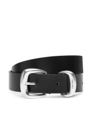 Calvin Klein Pasek Damski LV04K7012G Czarny. Czarne paski Calvin Klein, bez wzorów, ze skóry. Za 219.99 zł.