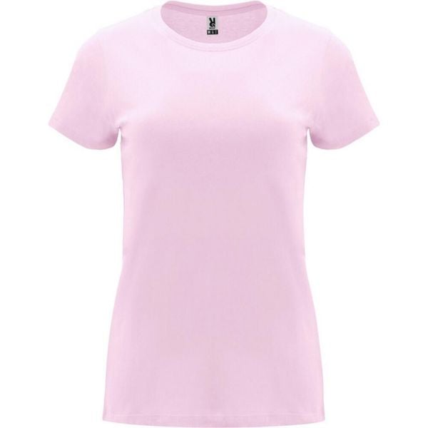 Damska Koszulka Z Krótkim Rękawem Capri. Czerwone bluzki ROLY, l, bez wzorów, sportowe, bez kołnierzyka, bez ramiączek. Za 33.99 zł.