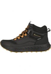 Buty trekkingowe Whistler Reid. Czarne trekkingi Whistler, z materiału, trekkingowe. Za 488.50 zł.