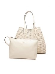 Guess Torebka Brigitta HWWZ72 06240 Écru. Shopper Guess, z aplikacjami, ze skóry, bez dodatków. Za 799.99 zł.