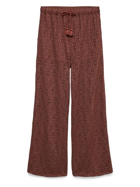 Vero Moda Spodnie w kolorze brązowym rozmiar: L. Brązowe spodnie materiałowe Vero Moda, l, bez wzorów, z materiału. Za 87.40 zł.