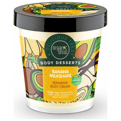 ORGANIC SHOP Body Desserts Krem do ciała regenerujący Shake bananowy, 450ml. Balsamy i kremy do ciała Organic Shop. Za 26.90 zł.