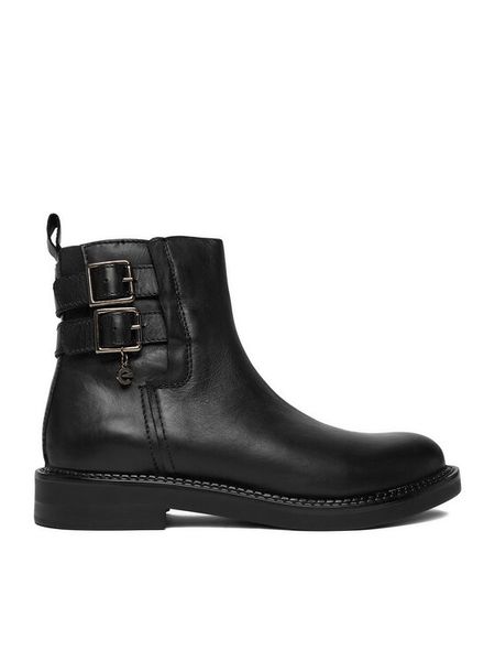 MEXX Botki CEO-MX/042C-WI16 Czarny. Czarne botki Mexx, bez wzorów, ze skóry, bez obcasa, na płaskiej podeszwie, bez zapięcia. Za 239.99 zł.