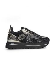 Liu Jo Sneakersy w kolorze złoto-czarnym rozmiar: 39. Czarne trampki Liu Jo, bez wzorów, bez zapięcia. Za 440.45 zł.