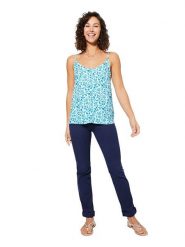 Ipanima Top w kolorze biało-turkusowym rozmiar: 34/36. Białe topy Ipanima, bez wzorów, bez kołnierzyka, bez ramiączek. Za 56.99 zł.