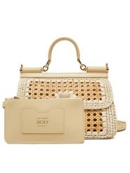 Dolce&Gabbana Torebka BB7652 AV888 Beżowy. Brązowe torebki klasyczne Dolce&Gabbana, bez wzorów, z tworzywa sztucznego, bez dodatków. Za 8,699.00 zł.