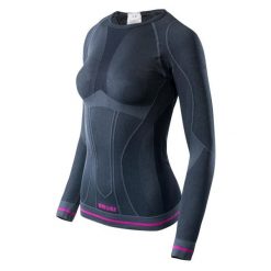 Koszulka termoaktywna Brugi 2RAP-NCP NERO GRIGIO FUXIA, damska, Rozmiar L/XL. Koszule nocne Brugi, l, bez wzorów, z dzianiny, bez ramiączek. Za 79.99 zł.