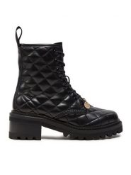 See By Chloé Trzewiki SB41062A Czarny. Czarne botki See By Chloé, bez wzorów, ze skóry, bez obcasa, na słupku, bez zapięcia. Za 1,889.00 zł.