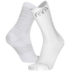 Skarpety do biegania dla doroslych Sidas Run Anatomic Crew wysokosc goleni. Białe skarpety SIDAS, bez wzorów, z elastanu. Za 83.00 zł.