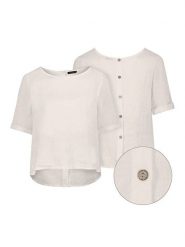 Eight2Nine Bluzka w kolorze beżowym rozmiar: L/XL. Brązowe bluzki Eight2Nine, l, bez wzorów, bez kołnierzyka, bez ramiączek. Za 79.03 zł.