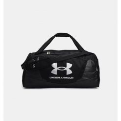 Torba sportowa Under Armour Undeniable 5.0 LG. Czarne torby na ramię Under Armour, bez wzorów, sportowe, na ramię, bez dodatków. W wyprzedaży za 149.99 zł.