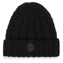 Czapka Roxy. Czarne czapki Roxy, bez wzorów. Za 129.99 zł.