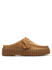 Clarks Klapki Torhill Mule 26181196 Brązowy. Brązowe klapki Clarks, bez wzorów, ze skóry, bez obcasa. Za 239.99 zł.