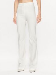 Pinko Spodnie materiałowe 100054 A15M Biały Wide Leg. Białe spodnie materiałowe Pinko, m, bez wzorów, z materiału. Za 1,239.00 zł.