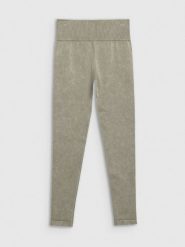 4F Legginsy do jogi i pilatesu bezszwowe damskie - zielone XS/S. Zielone legginsy 4f, l, bez wzorów, z materiału, z podwyższonym stanem. Za 149.99 zł.