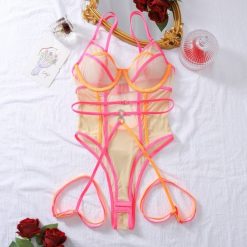 Body z tiulu na romantyczne wieczory Laeticia. Body Intica, l, bez wzorów, z tiulu. Za 119.00 zł.