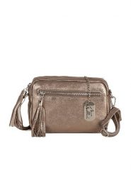 Anna Morellini Skórzana torebka "Abriana" w kolorze jasnobrązowym - 20 x 16 x 8 cm rozmiar: onesize. Brązowe torby na ramię Anna Morellini, z aplikacjami, z materiału, na ramię, bez dodatków. Za 173.99 zł.