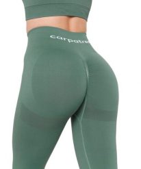 Legginsy treningowe damskie Carpatree Allure. Zielone legginsy Carpatree, s, bez wzorów, z podwyższonym stanem, na fitness i siłownię. Za 150.99 zł.