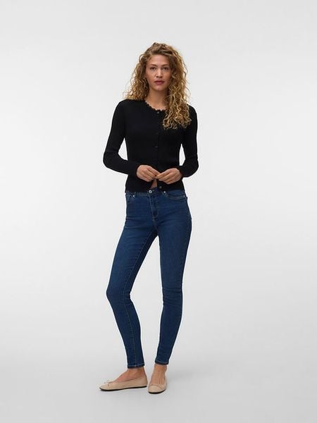 Vero Moda Kardigan w kolorze czarnym rozmiar: XS. Czarne kardigany Vero Moda, xs, bez wzorów, ze splotem. Za 104.95 zł.