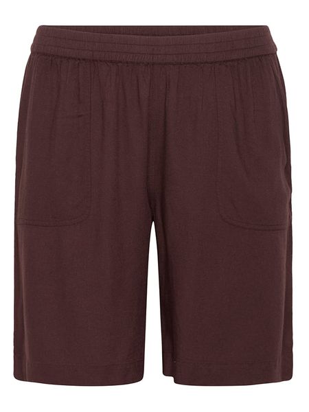 KAFFE curve Szorty w kolorze brązowym rozmiar: 44. Brązowe szorty KAFFE curve, bez wzorów, z wiskozy, klasyczne. Za 100.52 zł.