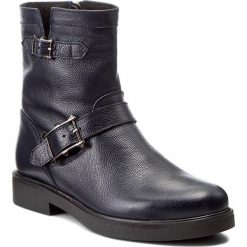Botki BALDACCINI - 952000-D Granat Groch. Niebieskie botki Baldaccini, bez wzorów, ze skóry, bez obcasa, bez zapięcia. W wyprzedaży za 249.00 zł.