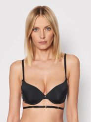 Selmark Biustonosz push-up Etna 10514 Czarny. Czarne biustonosze Selmark, bez wzorów, z syntetyku. Za 68.99 zł.