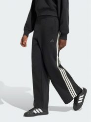 Adidas Spodnie materiałowe 164808 Czarny Loose Fit. Czarne spodnie materiałowe Adidas, l, bez wzorów, z materiału. Za 298.99 zł.