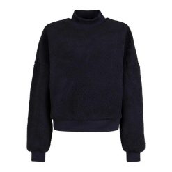 Bluza Damska Sherpa Z Kołnierzem Stojącym. Czarne bluzy Urban Classics, xl, bez wzorów, bez kaptura. Za 211.99 zł.
