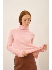 Just Cashmere Kaszmirowy golf "Lexie" w kolorze jasnoróżowym rozmiar: M. Różowe golfy Just Cashmere, m, bez wzorów, z kaszmiru, bez ramiączek. Za 456.87 zł.