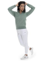 Bluza lekki z bawełna z kieszenie na co dzień. Białe bluzy sportowe LEONE 1947 APPAREL, l, bez wzorów, z bawełny, bez kaptura. Za 218.92 zł.