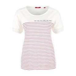 S.Oliver T-Shirt Damski 36 Kremowy. T-shirty S.Oliver. W wyprzedaży za 65.00 zł.