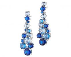 Kolczyki srebrne z cyrkoniami. Szare kolczyki Apart, z cyrkonią, srebrne. Za 449.00 zł.