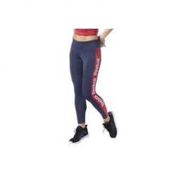 Legginsy treningowe damskie Reebok Linear Logo. Szare legginsy Reebok, xs, bez wzorów, na fitness i siłownię. Za 157.00 zł.