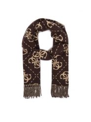 Guess Szalik AM9666 POL03 Brązowy ciemny. Brązowe rękawiczki Guess, z aplikacjami, z poliesteru. Za 234.99 zł.