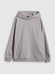 4F Bluza dresowa loose z kapturem damska - szara L. Szare bluzy 4f, l, bez wzorów, z dresówki, z kapturem. Za 199.99 zł.