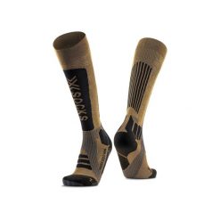 Skarpetki damskie X-Socks Helixx Gold 4.0. Brązowe skarpety X Socks, bez wzorów. Za 278.50 zł.