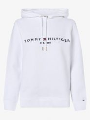 Tommy Hilfiger bluza z kapturem Kobiety Materiał dresowy biały, XXL. Białe bluzy TOMMY HILFIGER, xxl, bez wzorów, z dresówki, z kapturem. Za 569.95 zł.