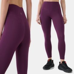 LEGGINSY DAMSKIE 4F TRENINGOWE WYSOKI STAN NA SIŁOWNIĘ NA CO DZIEŃ. Legginsy 4f, xs, bez wzorów, z materiału, z podwyższonym stanem, na fitness i siłownię. Za 119.99 zł.