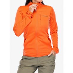 Bluza polarowa damska Columbia Essential Hike Grid Fleece Full Zip. Brązowe bluzy Columbia, bez wzorów, z polaru, bez kaptura. Za 345.99 zł.