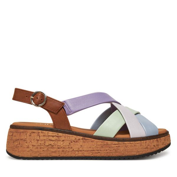 Sandały Gabor. Sandały Gabor, bez wzorów, bez obcasa, na koturnie, bez zapięcia. Za 499.99 zł.