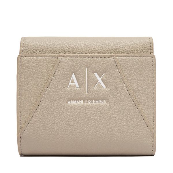Portfel Armani Exchange. Brązowe portfele Armani Exchange, bez wzorów. Za 299.99 zł.