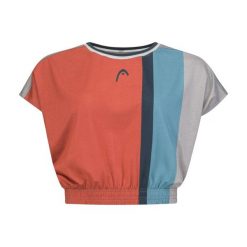 Koszulka z krótkim rękawem damska PADEL Crop Top. Brązowe bluzki Head, m, bez wzorów, sportowe, bez kołnierzyka, bez ramiączek. Za 223.80 zł.