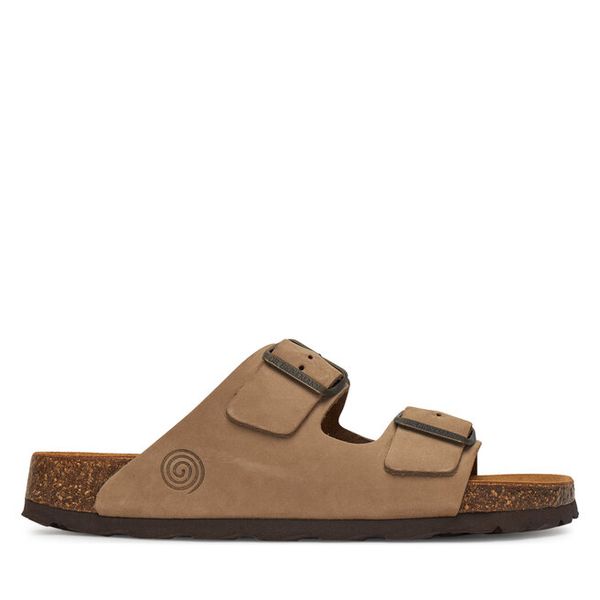 Klapki Dr. Brinkmann. Brązowe klapki Dr. Brinkmann, bez wzorów, bez obcasa. Za 269.99 zł.