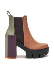 United Nude Botki Grip Chelsea Mid III 10868827192 Kolorowy. Botki United Nude, bez wzorów, ze skóry, bez obcasa, na słupku, bez zapięcia. Za 1,699.00 zł.
