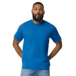 Koszulka Unisex Dla Dorosłych Softstyle Midweight. Niebieskie bluzki GILDAN, xl, bez wzorów, sportowe, bez kołnierzyka, bez ramiączek. Za 33.99 zł.