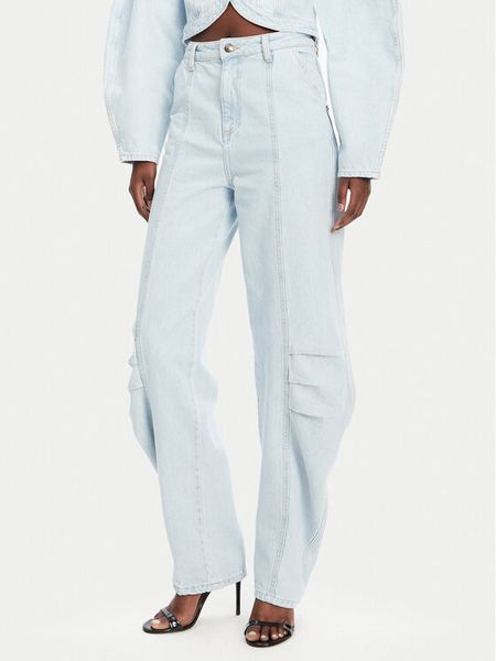 ROTATE Jeansy 1138251468 Niebieski Relaxed Fit. Niebieskie jeansy ROTATE, bez wzorów. Za 719.99 zł.