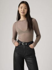 Levi's Koszulka w kolorze beżowym rozmiar: XS. Brązowe bluzki Levi's®, s, bez wzorów, bez kołnierzyka, bez ramiączek. Za 87.61 zł.