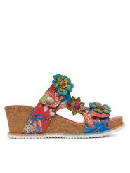 Laura Vita Klapki Bonito 31 Czerwony. Czerwone klapki Laura Vita, bez wzorów, ze skóry, bez obcasa. Za 439.99 zł.