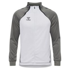 Bluza dresowa zapinana na zamek błyskawiczny Hummel Lead 2.0. Białe bluzy Hummel, bez wzorów, z dresówki, bez kaptura. Za 283.00 zł.